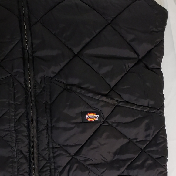 Dickies TE242 Diamond Quilted Nylon Vest Black, EUC!! - Picture 6 of 15